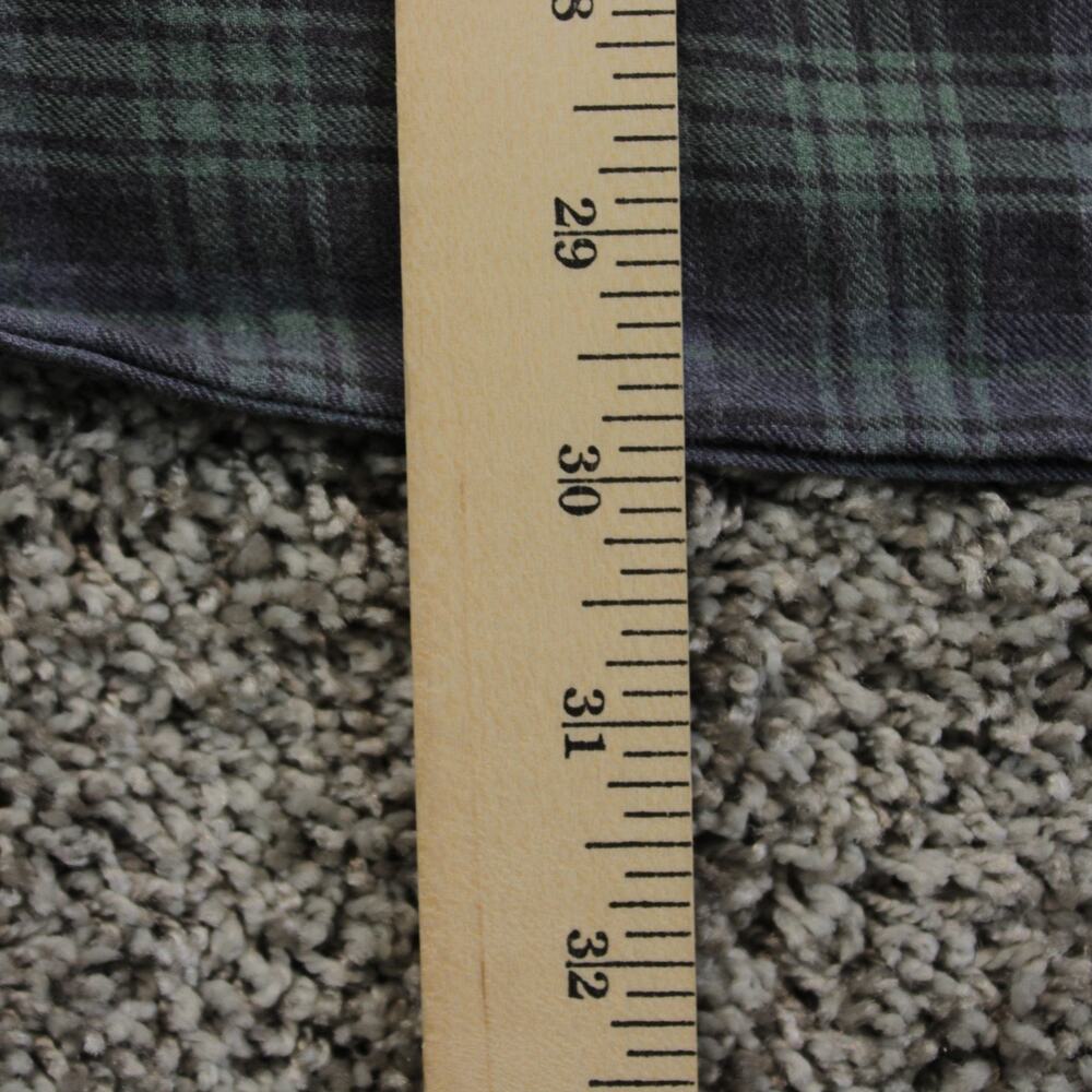 Proper Cloth Blue Tartan Plaid Button Down Dress Shirt Mens 17 - Picture 6 of 7